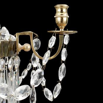 LJUSKRONA, sengustaviansk, stil, omkring 1900-talets början. Höjd ca 56 cm.