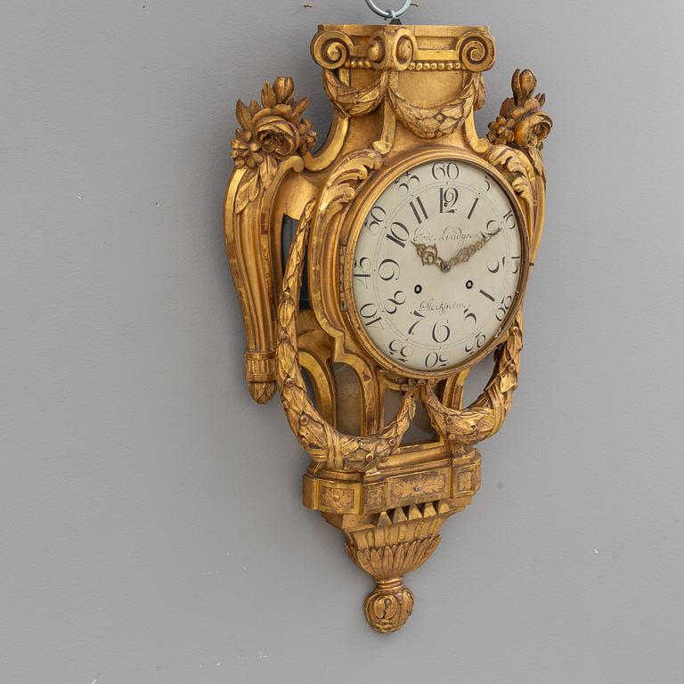 An end of the 18th century Gustavian wall clock.