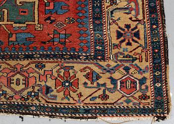 A rug, semi-antique Karadja, ca 216 x 140-144 cm.