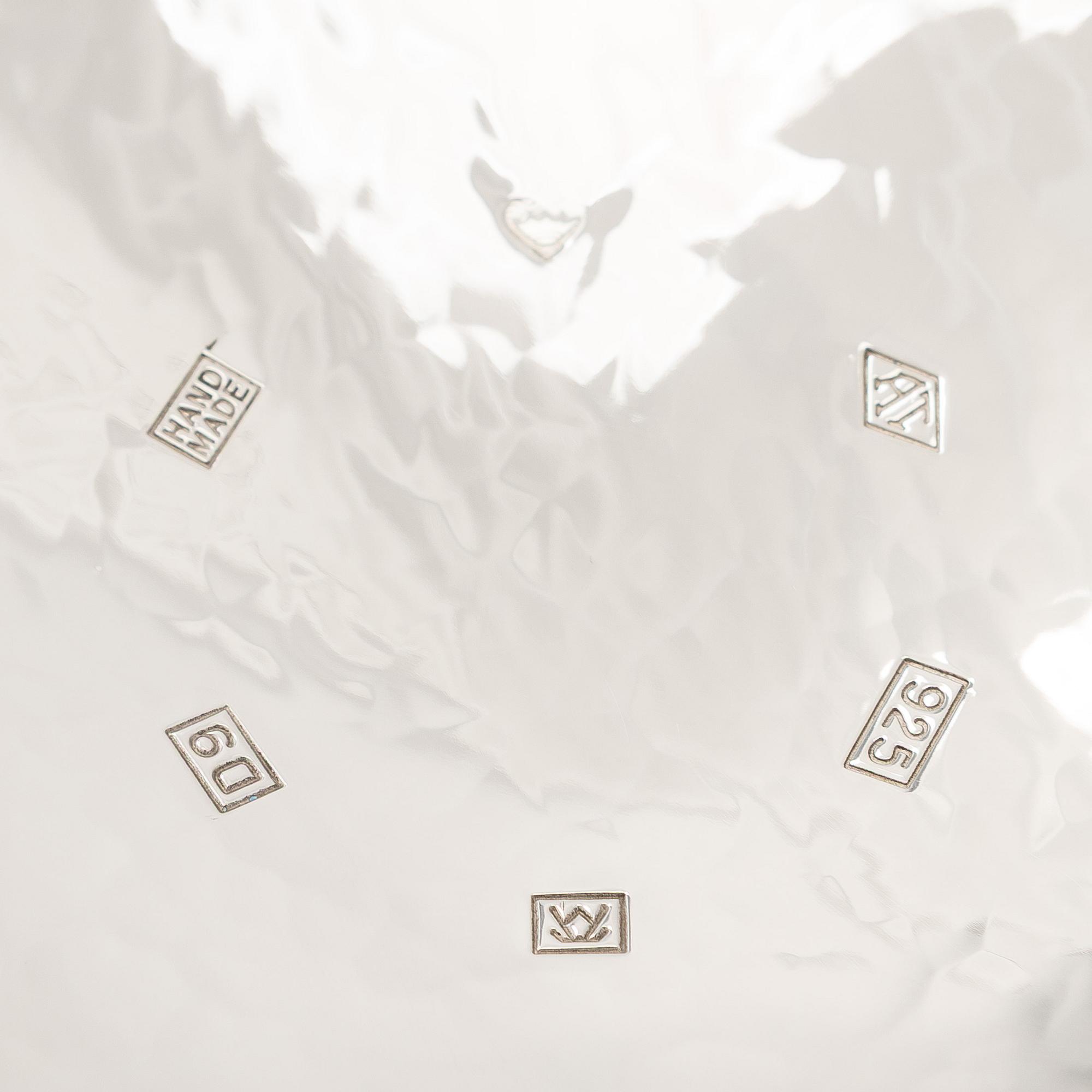 A sterling silver and enamel bowl, maker's mark of A. Tillander, Turku 2005.