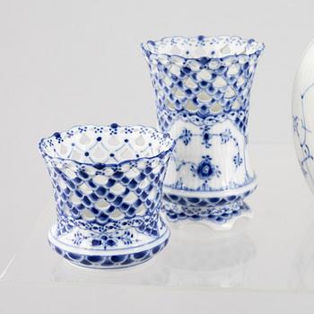 Royal Copenhagen, mat och kaffeservis, 104 delar, "Musselmalet", halvblonde, Danmark, 1900-tal.