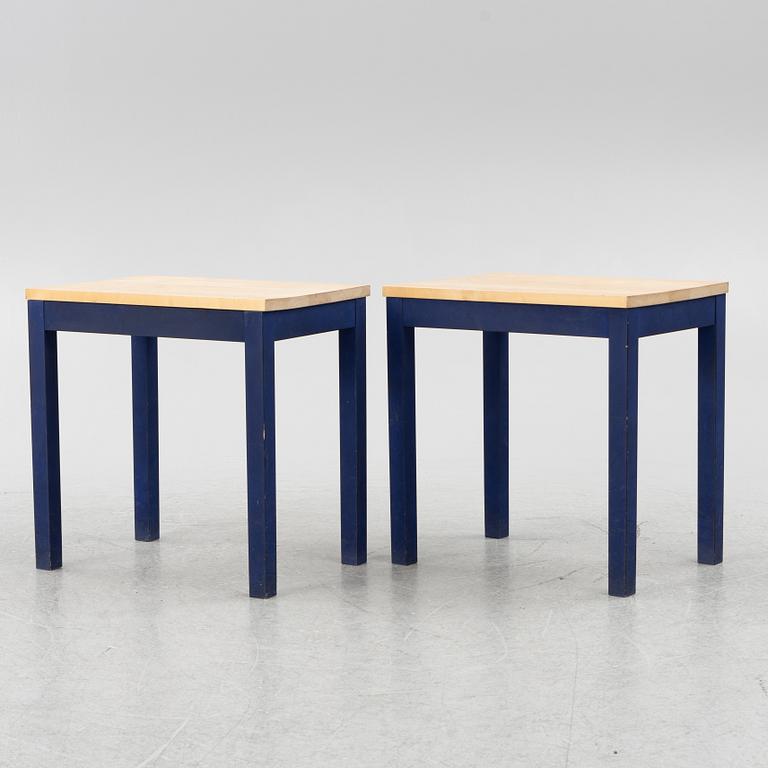 Nirvan Richter, A pair of side tables, Norrgavel.