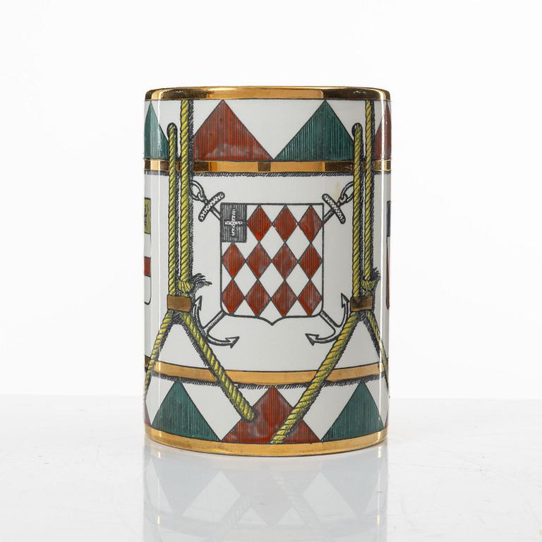 Piero Fornasetti, mug, porcelain, Italy.
