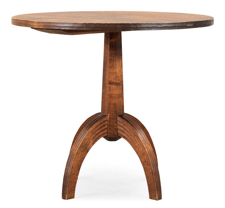 A stained birch table, possibly by Axel Einar Hjorth, Sweden 1930-40's.