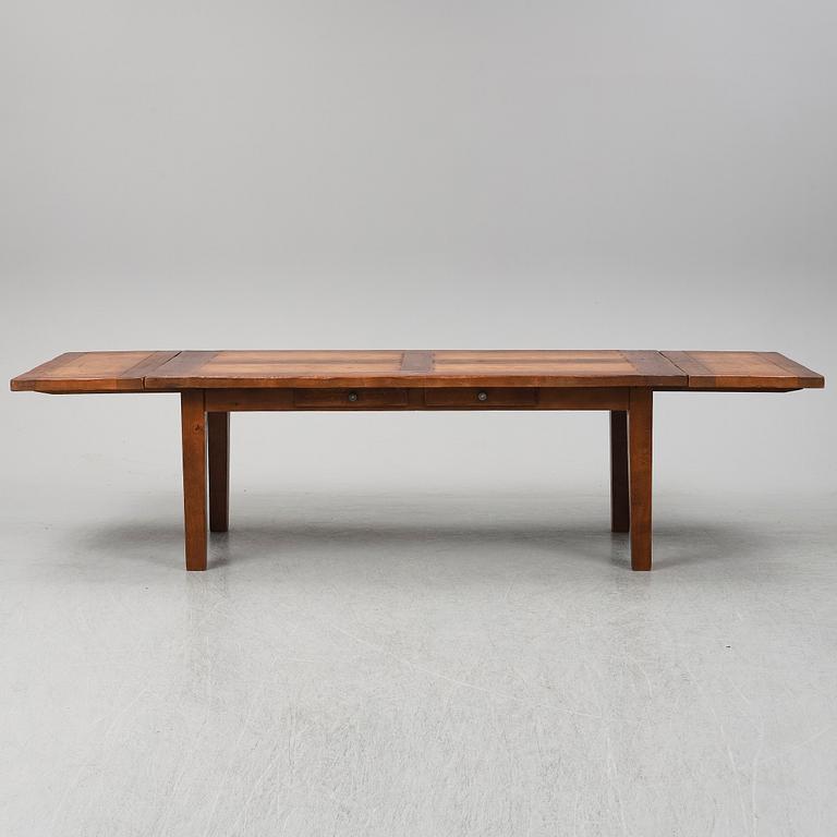 A French country style oak dining table, 1900/2000.