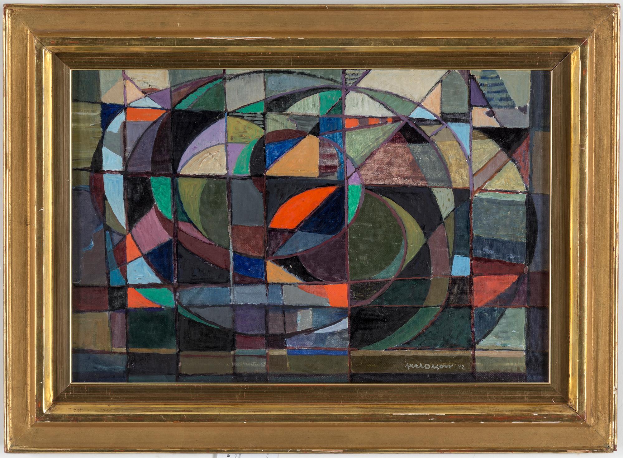 AXEL OLSON, olja på duk. Signerad och daterad 42.