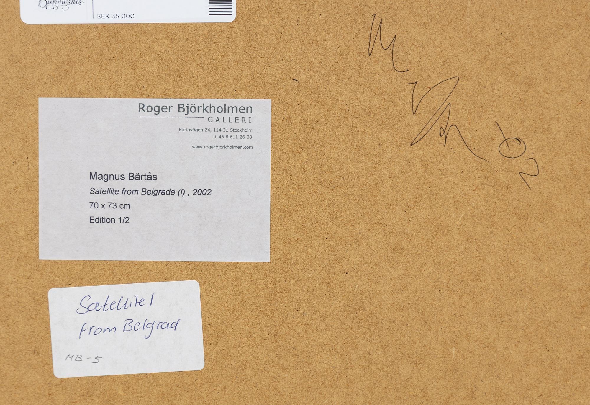 Magnus Bärtås, "Satellite from Belgrade (I)", 2002.