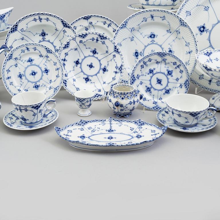 A 144 piece porcelain service 'Musselmalet', Royal Copenhagen, Denmark.