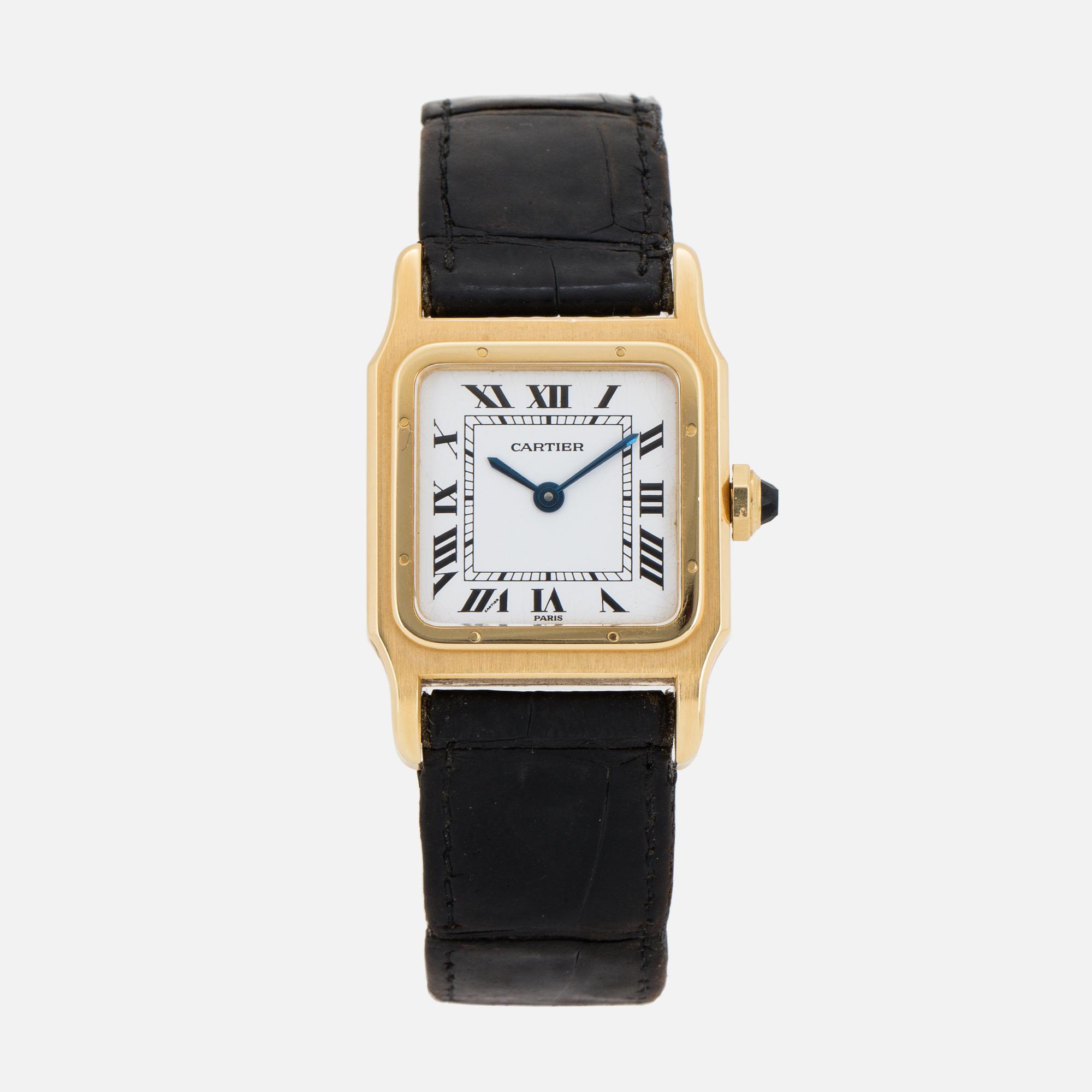 CARTIER, Santos, armbandsur, 25 x 25 mm.