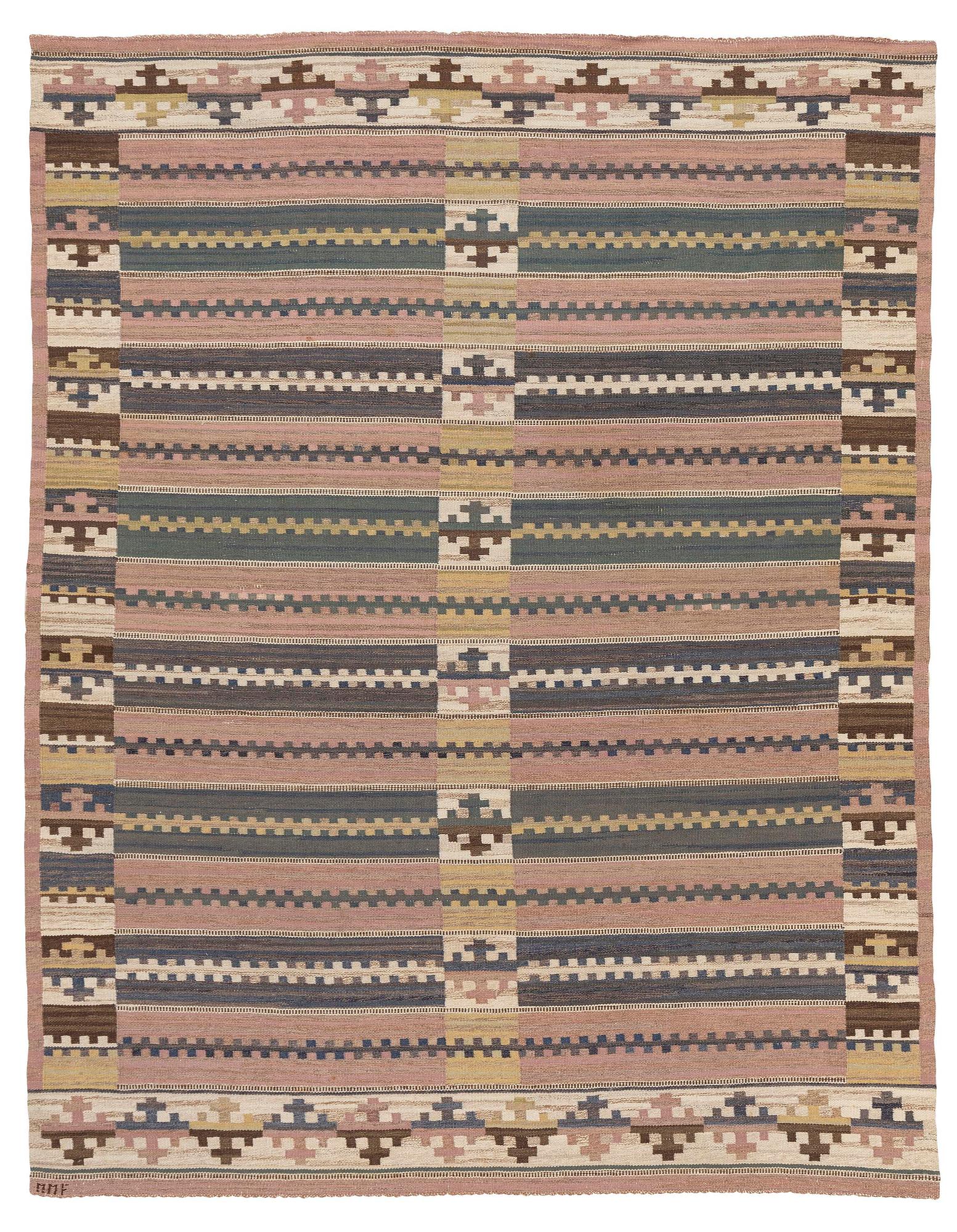 Märta Måås-Fjetterström, matta, "Herrumsmattan", rölakan, 329 x 258 cm, signerad MMF.