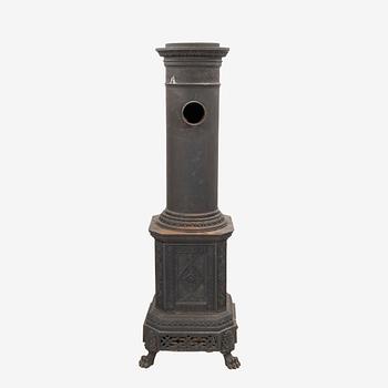 A cast iron early 1900s stove.