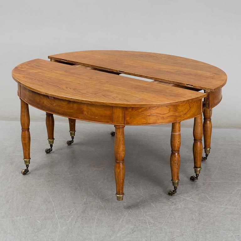 A Swedish mid 19th century dinner table.