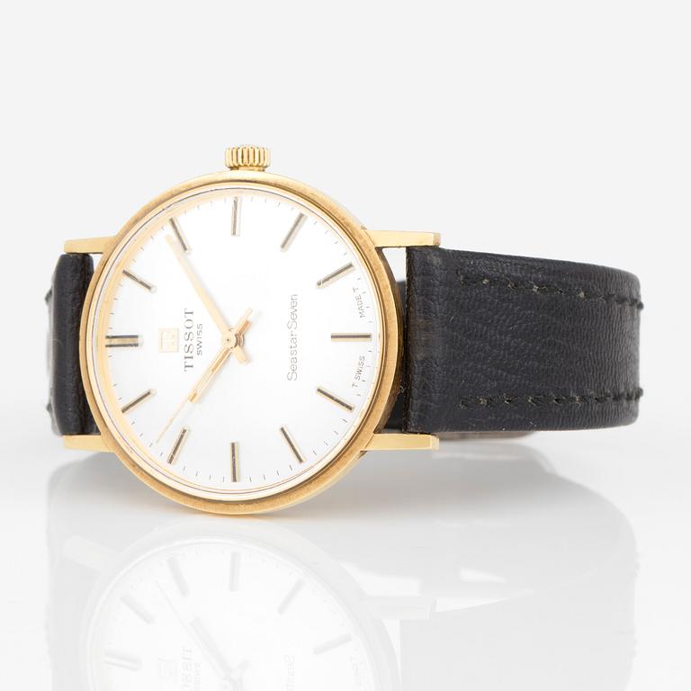 ARMBANDSUR, guld,  Tissot, 'Seastar Seven', 1900-talets andra hälft.