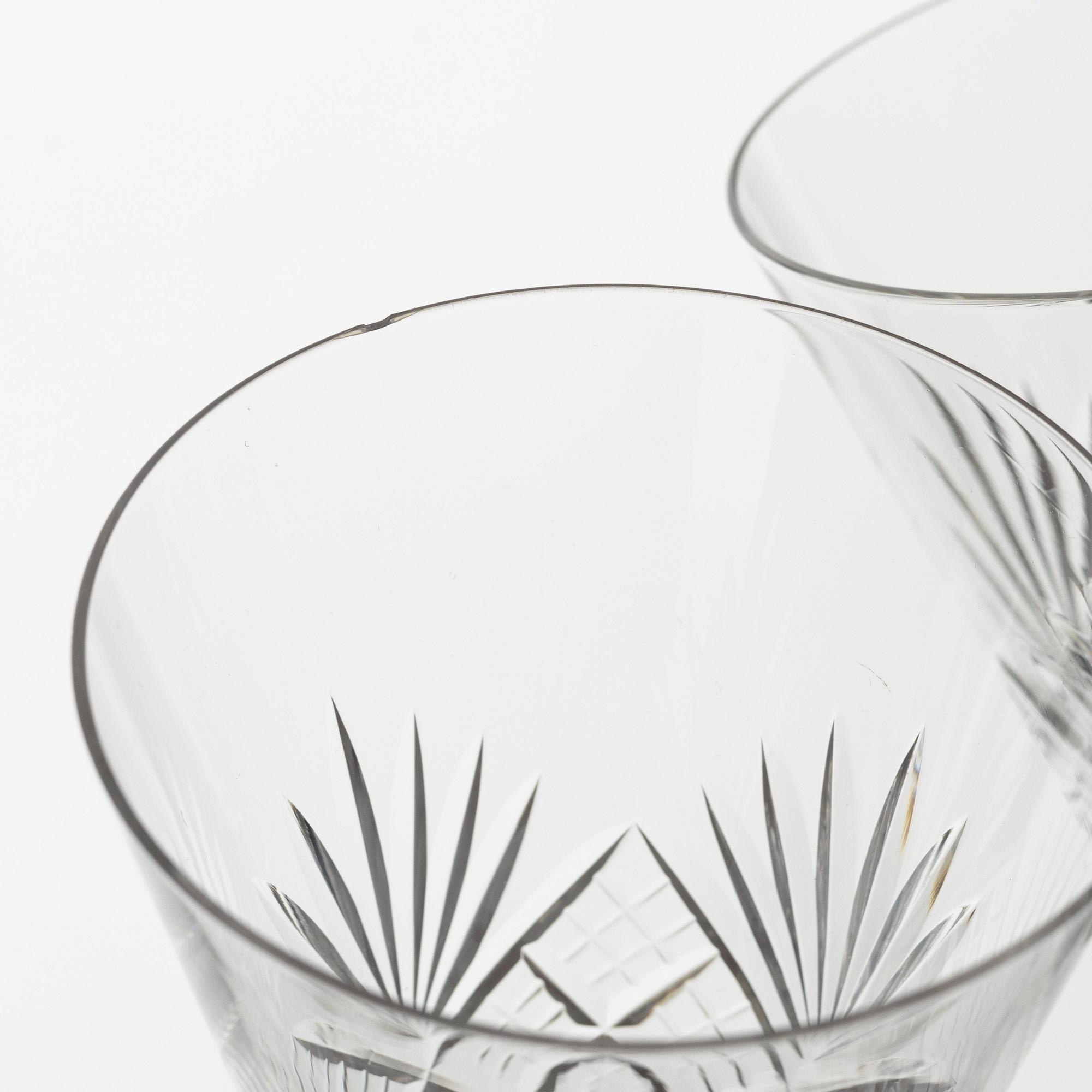 A Glass Service, likely Baccarat, France (118 pieces).