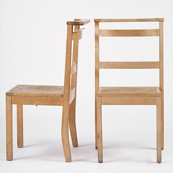 Ella Öström, stolar, åtta stycken, för S:t Tomas kyrka, Vällingby, 1960.