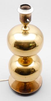 BORDSLAMPA, mässing, AB Stilarmatur, Tranås, 1900-talets andra hälft.