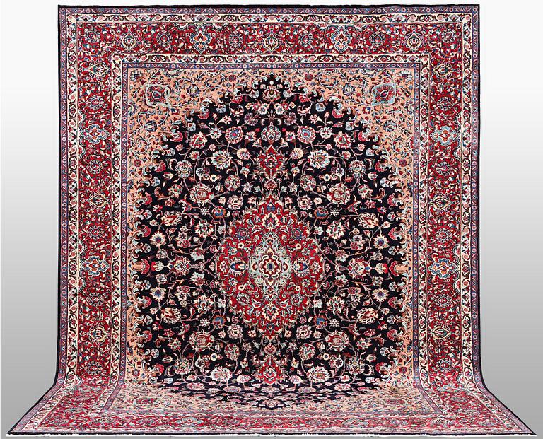 A carpet, Kashmar, ca 395 x 308 cm.
