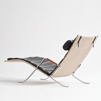 Preben Fabricius & Jørgen Kastholm, liggfåtölj, "Grasshopper", modell FK 87, Lange Production, Danmark, efter 2006.