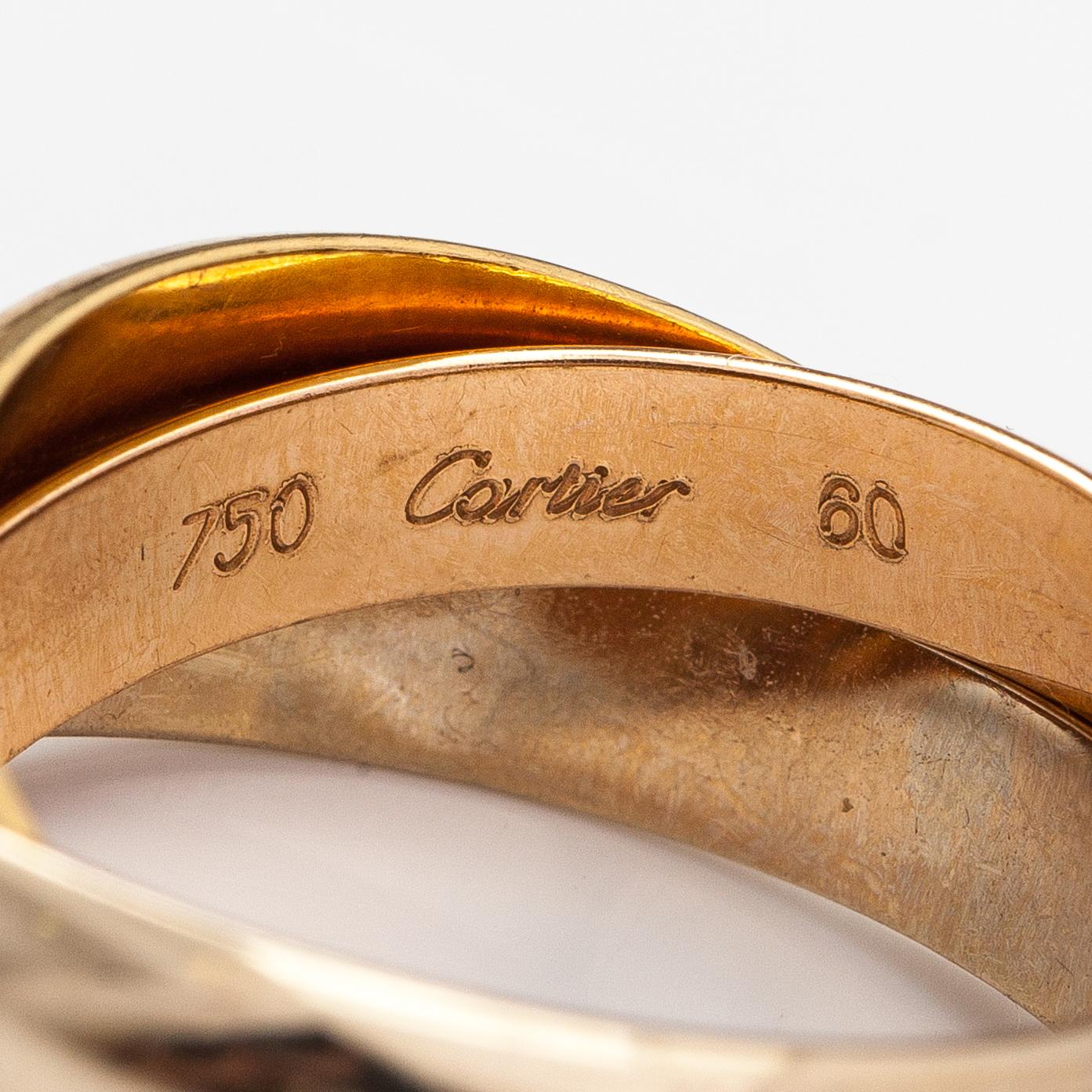 Cartier, An 18k gold ring "Trinity" (LM). Marked Cartier, 1997, AN7722.