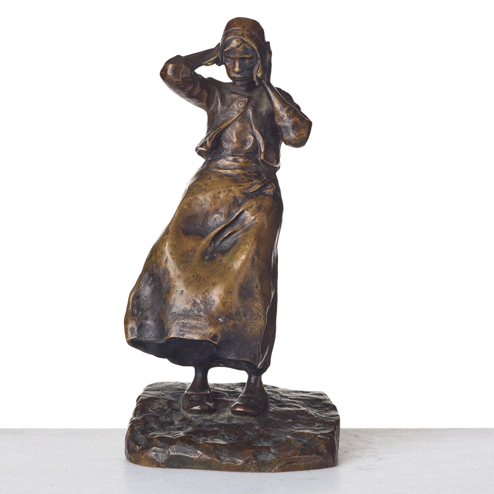 Ruth Milles, "Flicka i blåst" (=Young woman in the wind).