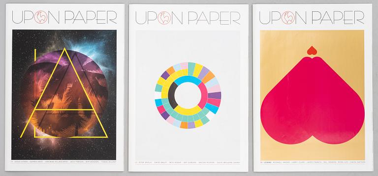 Three issues of the magazine UPON PAPER, Germany.