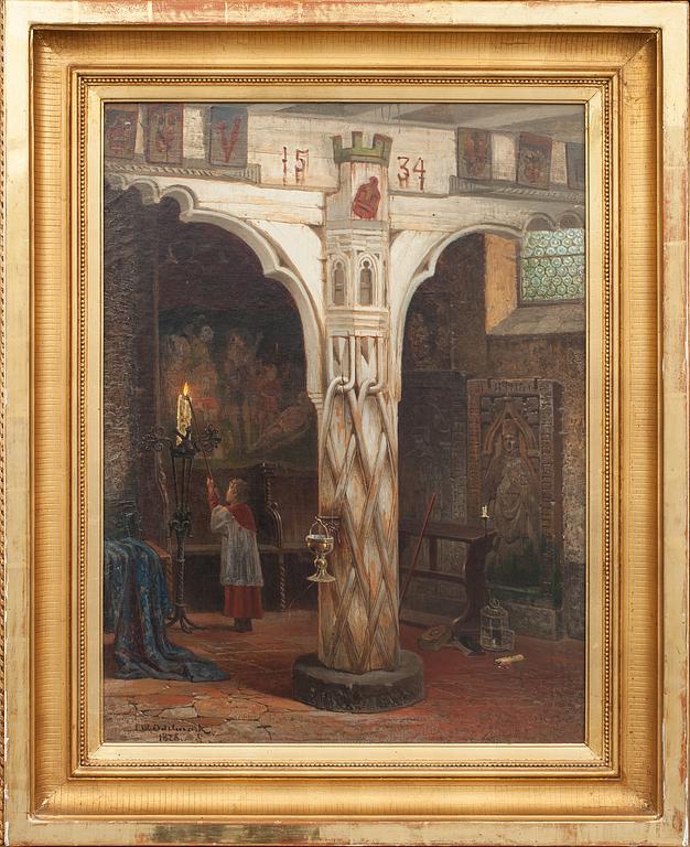 FRANS WILHELM ODELMARK, olja på duk, signerad och daterad 1878.