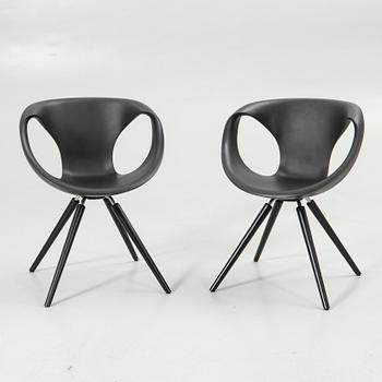 Martin Ballendat, fåtöljer, ett par, "Flat Armchair 923", Tonon, Italien.