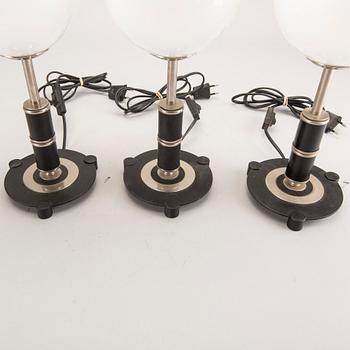 Table lamps, 3 pcs, 1900s.
