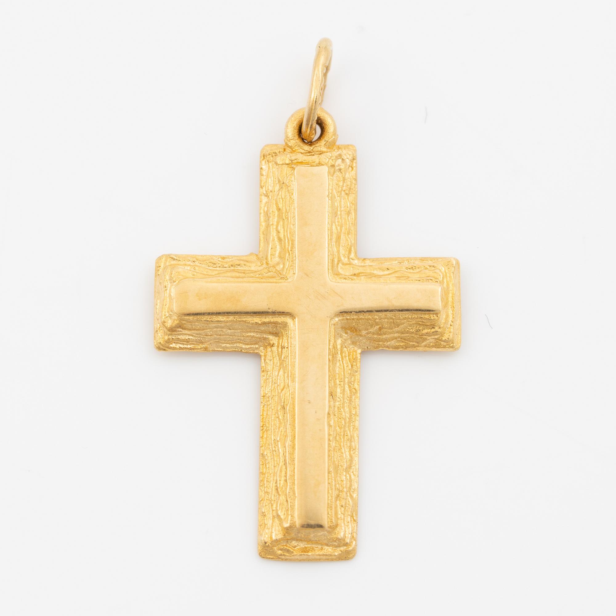 Lapponia, cross 18K gold, Finland.