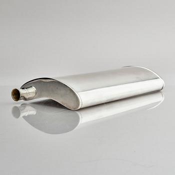 A large silver hip flask, Kultakeskus, Hämeenlinna, Finland 1970.
