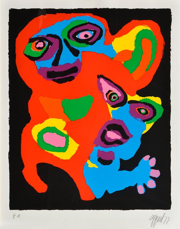 Karel Appel, "CHIEN DE FACE".