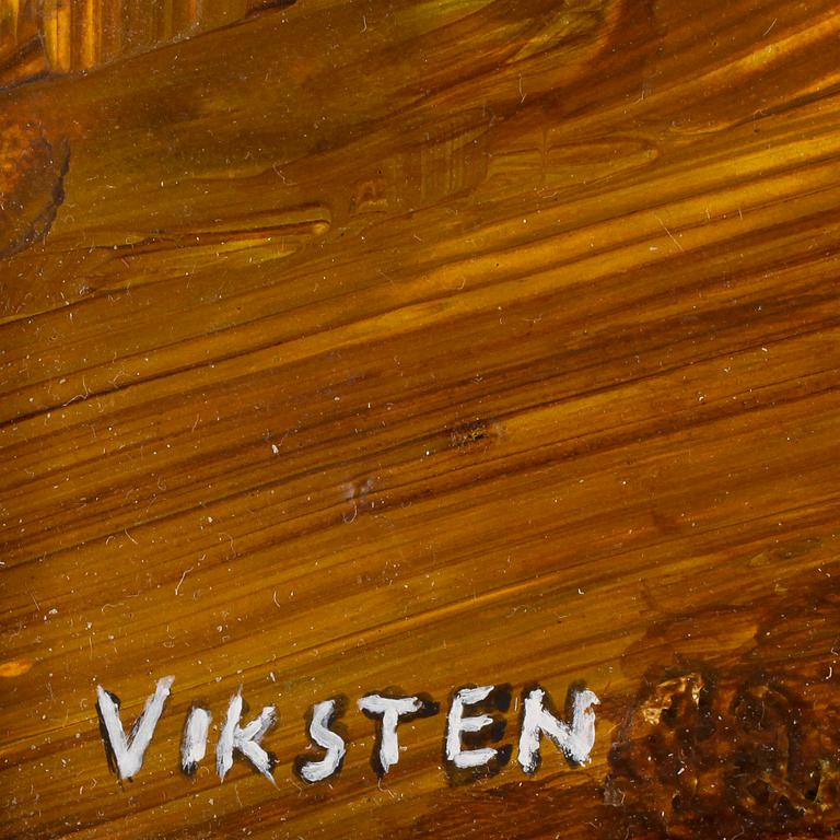 HANS VIKSTEN, olja på duk, signerad.