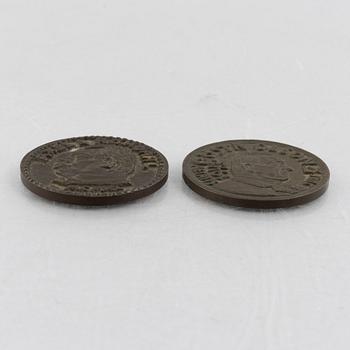 Bror Hjort, two bronze medals, Sporrong & Co, 1940-43.