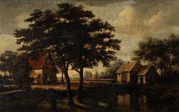 Meindert Hobbema, hans efterföljd, Vid bondgården.