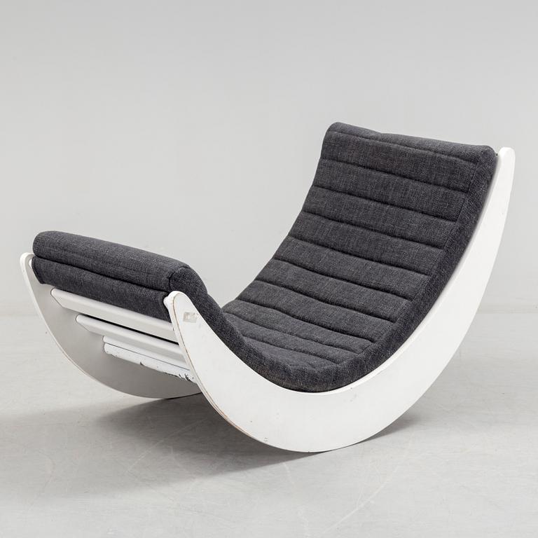 A Verner Panton "Relaxer 2" rocking chair from Rosenthal Studiolinie.