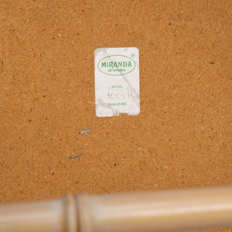 A 7 piece dining group, Miranda of Sweden, 1980's.