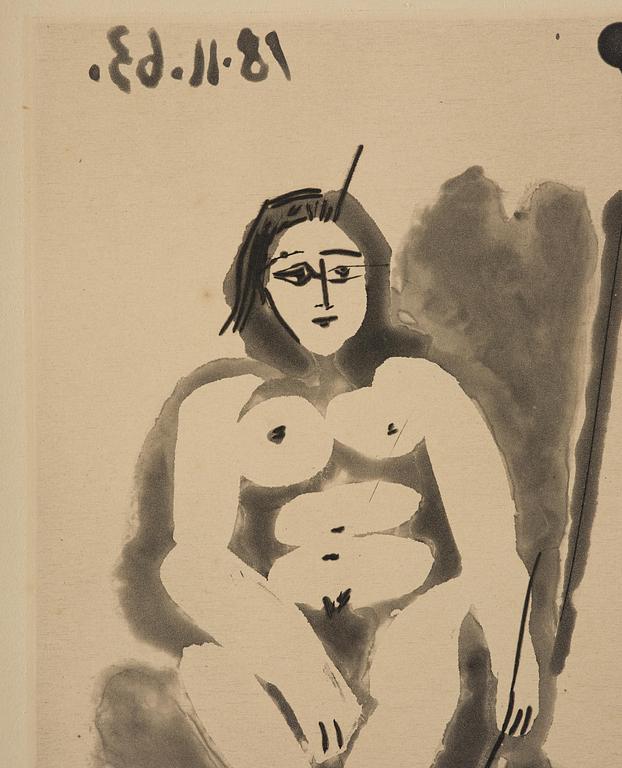 Pablo Picasso, ”Le Peintre Et Son Modele".