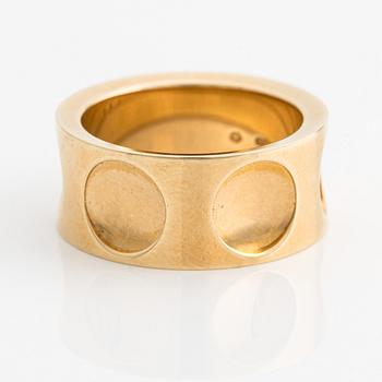 Louis Vuitton, an 18K gold 'Empreinte' ring with diamonds.