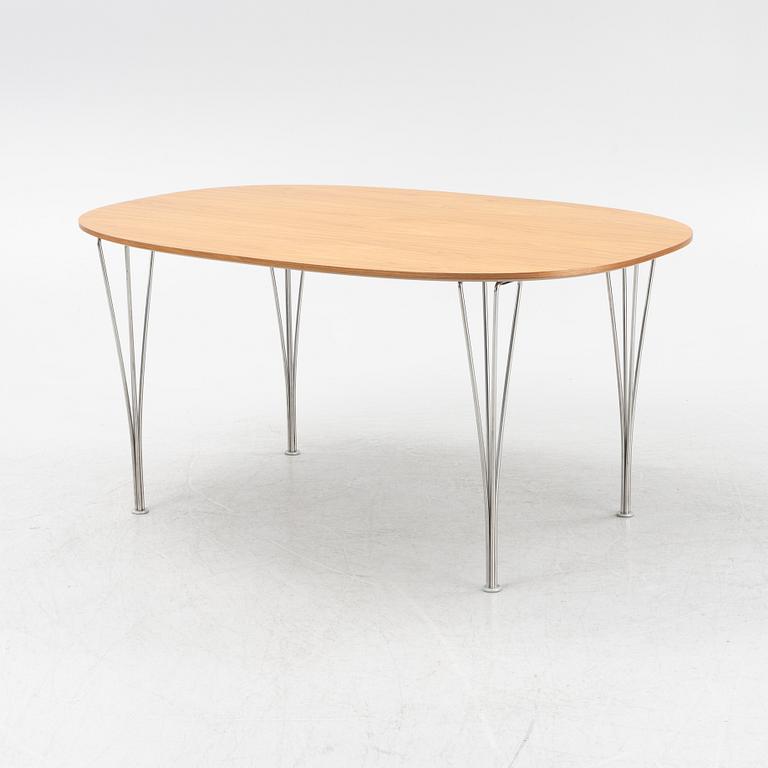 Bruno Mathsson & Piet Hein, a 'Superellips' dining table, Fritz Hansen.