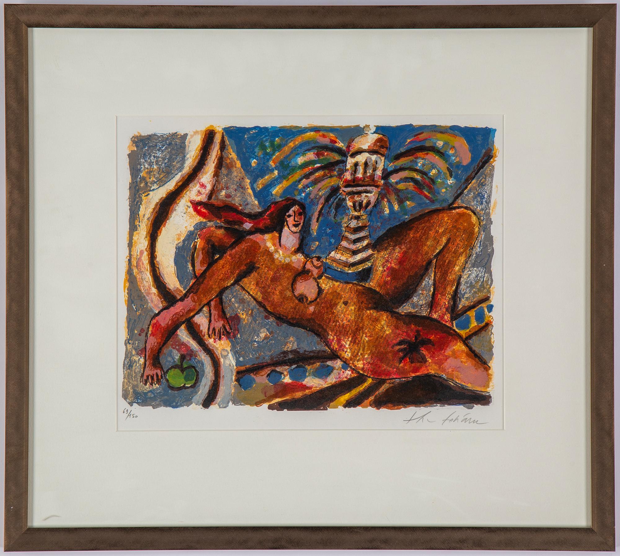 Theo Tobiasse, lithographs in colours, signed 69/150.