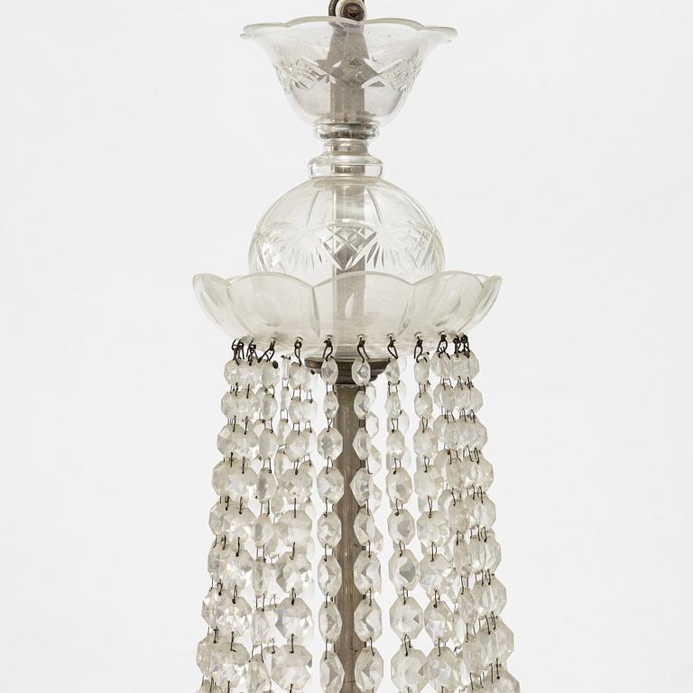 A chandelier, circa 1900.