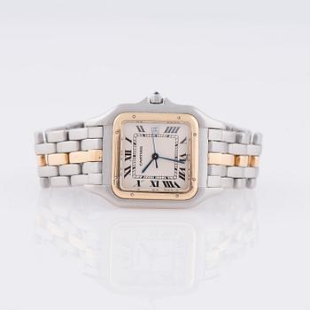ARMBANDSUR, herr, Cartier, Santos, quartz, stål och guld.