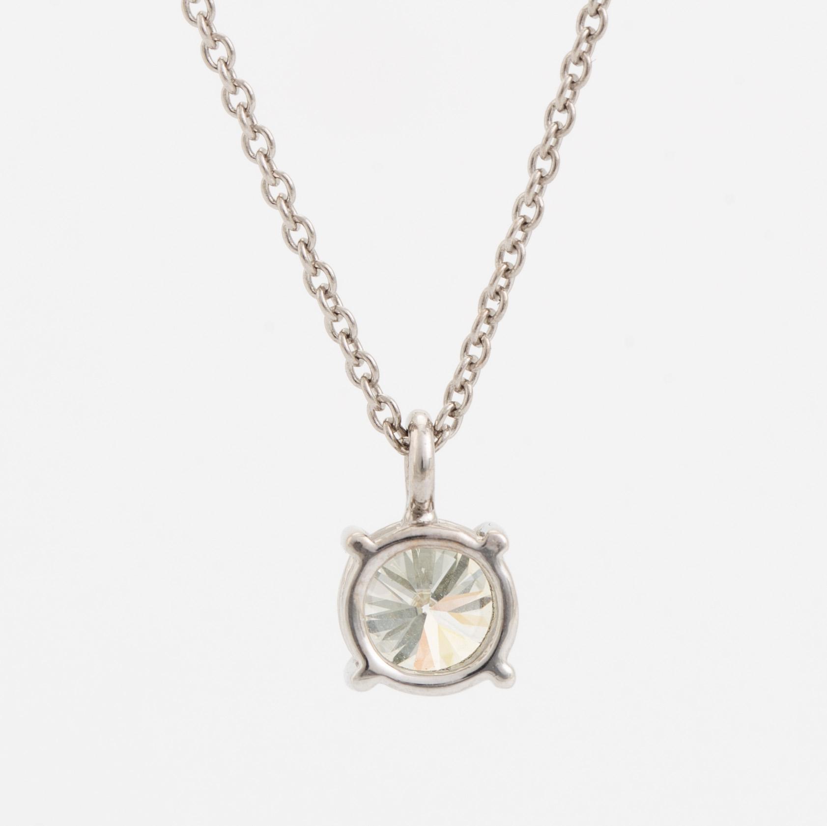 Brilliant cut diamond necklace, with IGI report.
