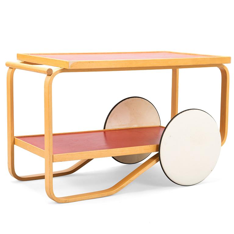 ALVAR AALTO, A mid-20th-Century tea trolley, model 98, for Artek.