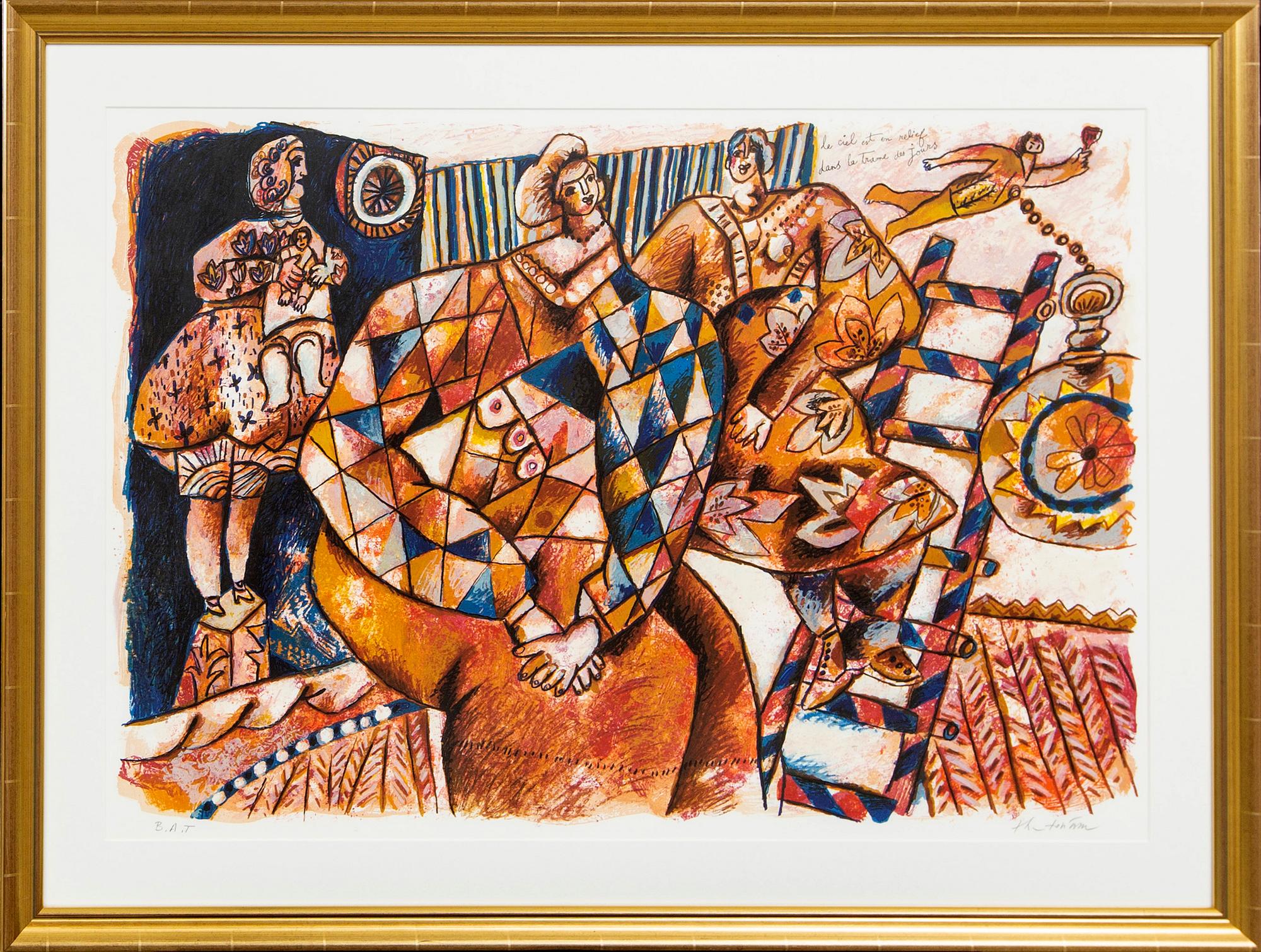 Theo Tobiasse, lithograph in colours signed and numbered BAT.