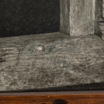 PER FORSELL, fotografi från Ingmarsgården i Dalarna signerad och daterad 1947.