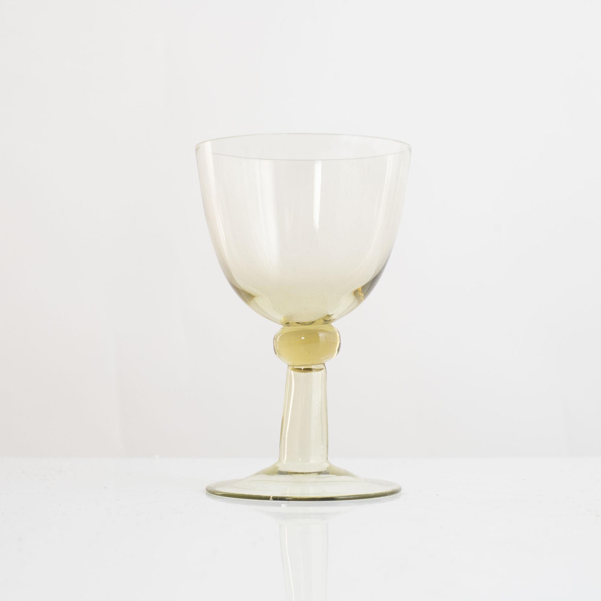 Josef Frank, glass service, 16 pieces, "Murano", produced by Björkhults Glasbruk for Firma Svenskt Tenn, 1950s.