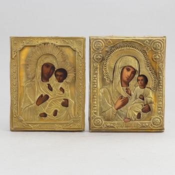 Two late 19th century Russian icons.