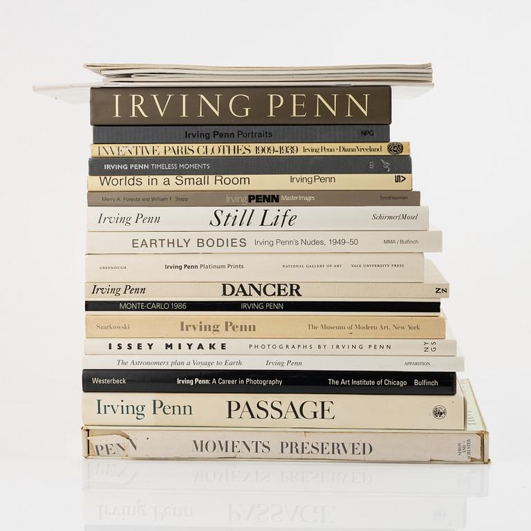 Irving Penn, samling fotoböcker och publikationer, 23 delar.