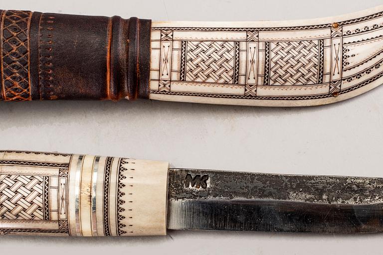 Sten-Åke Forsberg, samekniv, monogramsignerad, Kalix 1993.